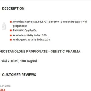 Drostanolone Propionate Genetic Labs